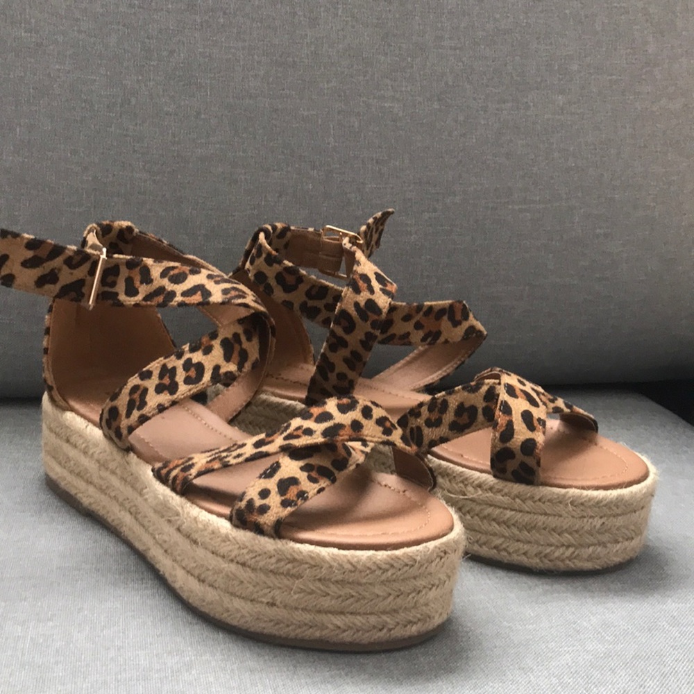 Cheetah print platforms